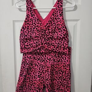 Pink Leopard Print Kids Bottoms